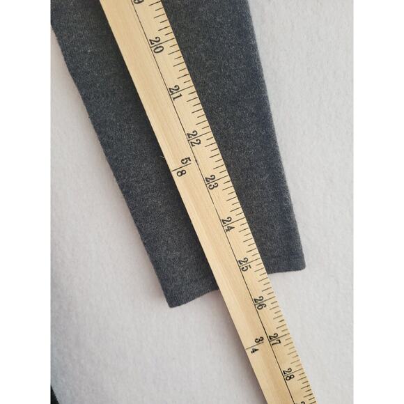 Theory Pleated Long Sleeve Sweater Dress Small Gray Wool Flannel Office Neutral - Picture 11 of 15